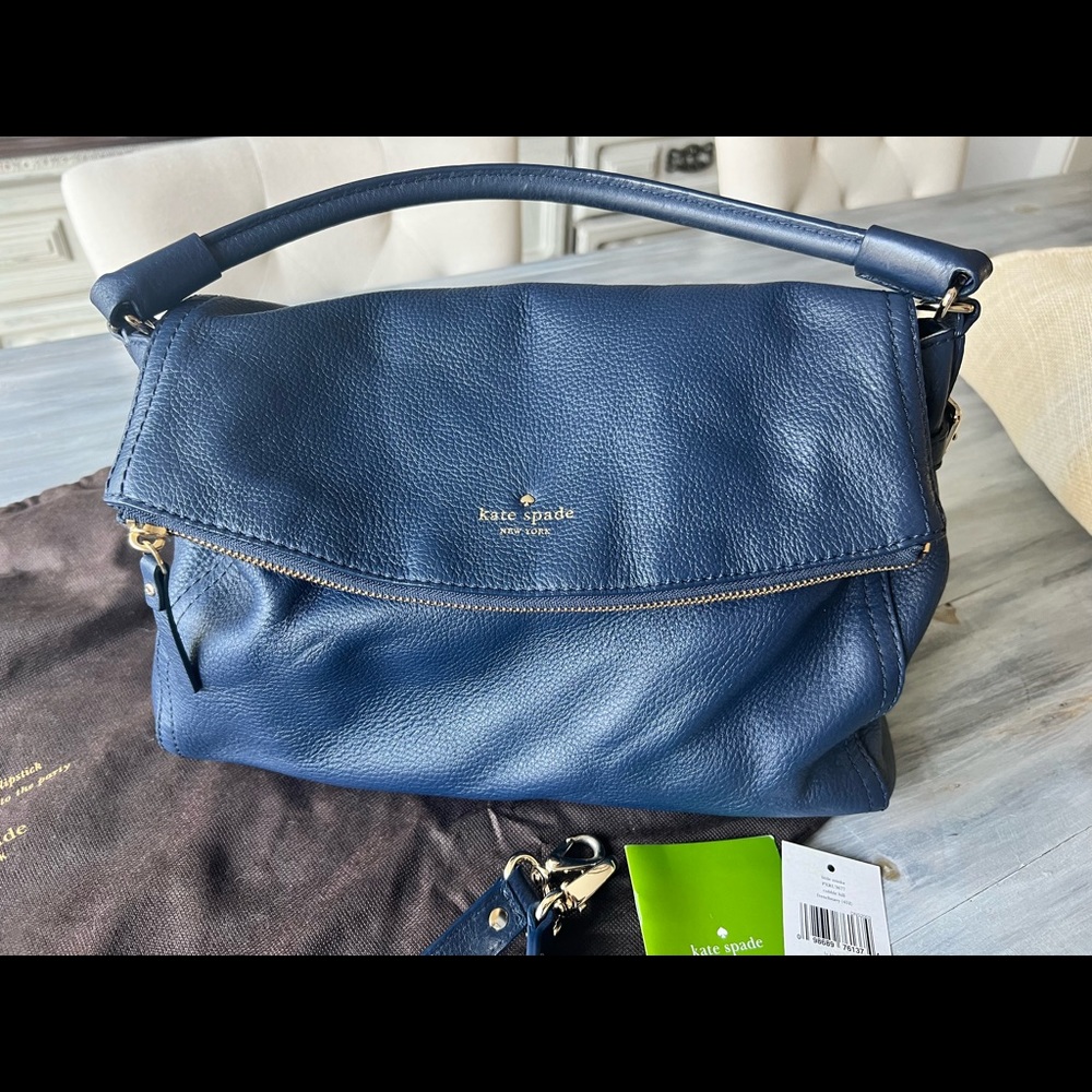 Kate Spade Cobble Hill Little Minka NAVY purse/bag